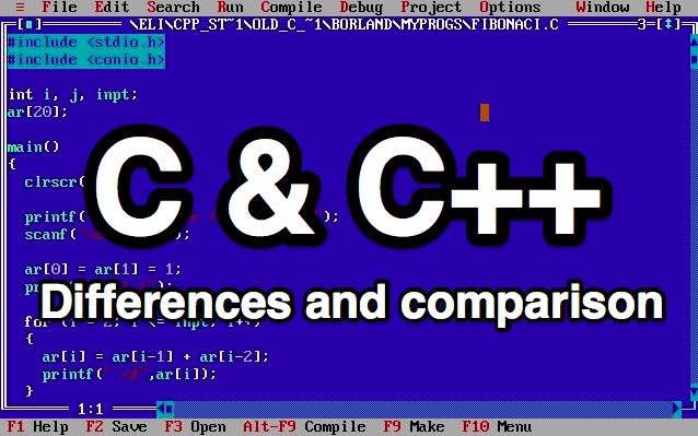 c and c differences comparison
