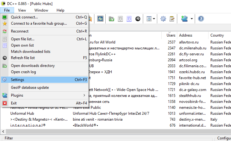 Direct Connect DC++ Share Files 1