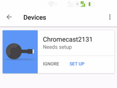 Chromecast setup a1