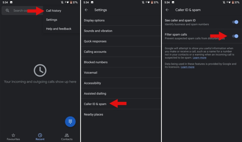 how to stop spam calls on Android