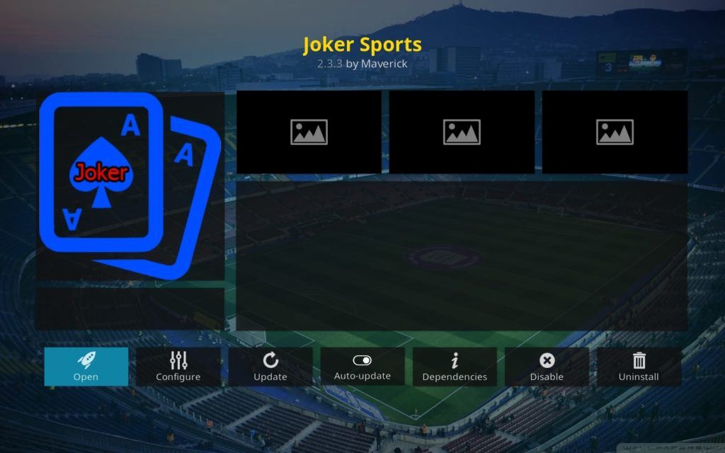 Joker Sports Kodi addon