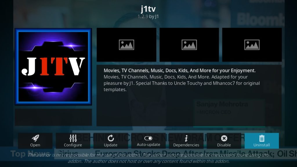 j1tv Live tv kodi addon