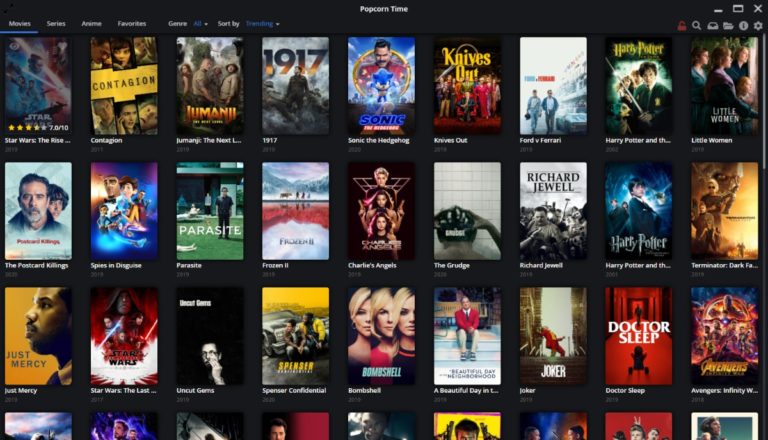 Screenshot of Popcorn Time 4.0