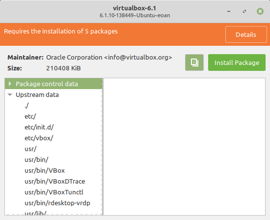 Gdebi — Debian package installer app