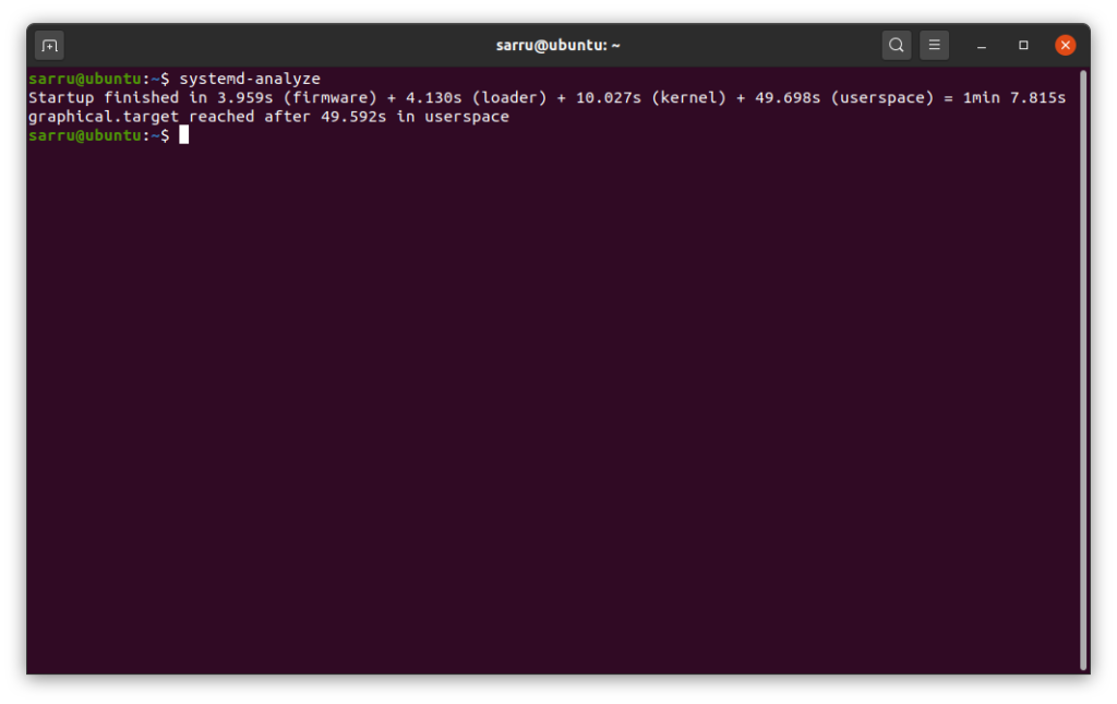 Ubuntu 20.04 boot time