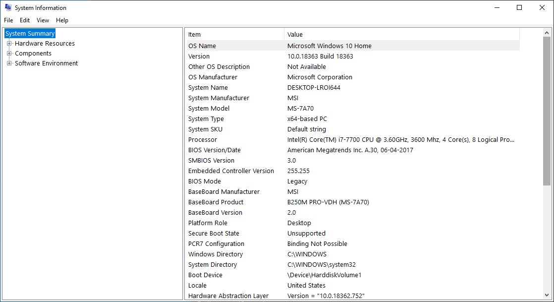 What motherboard do I have check specs