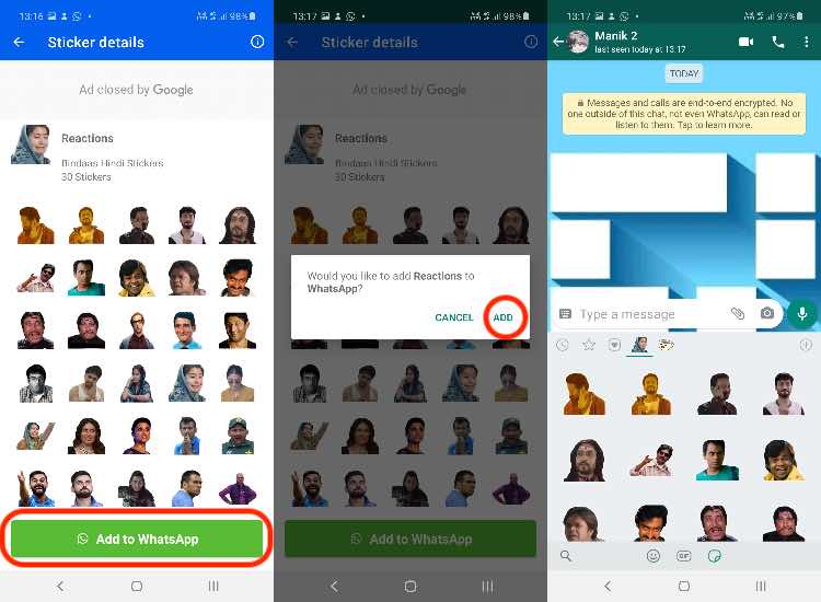 4. How to add third-party stickers to WhatsApp- 2