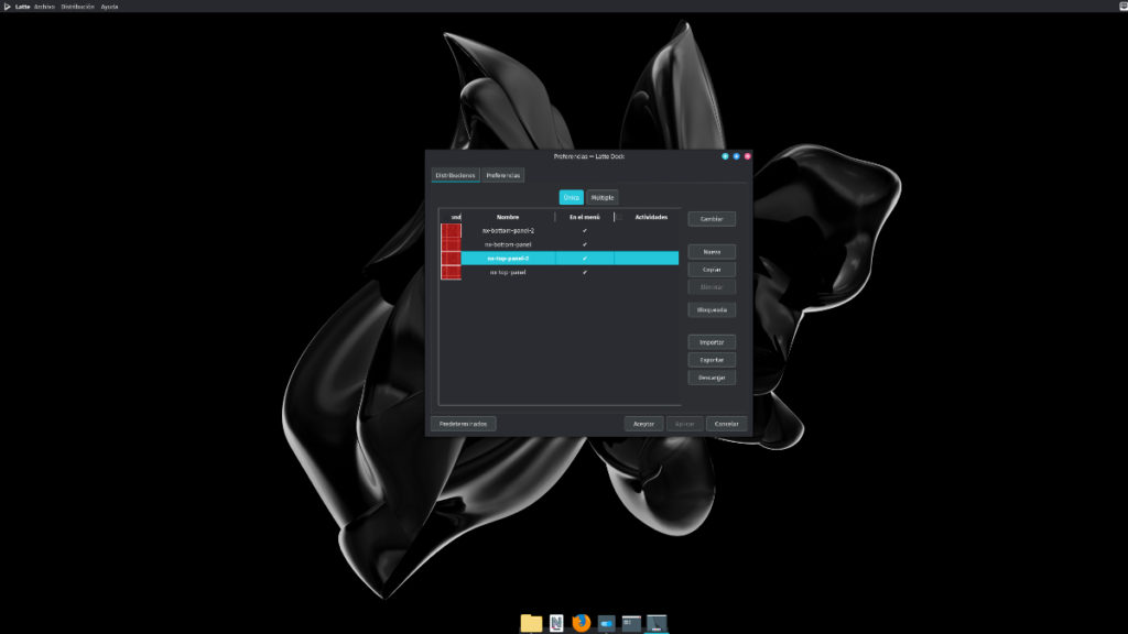 New Latte Dock layouts