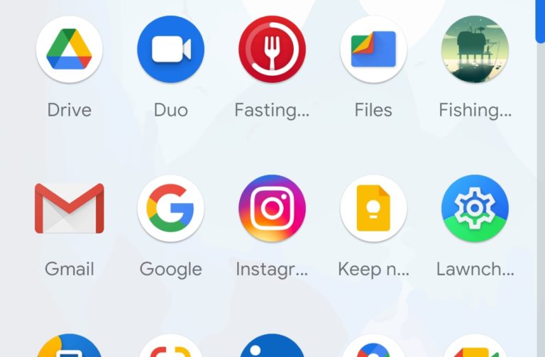 old gmail icon lawnchair