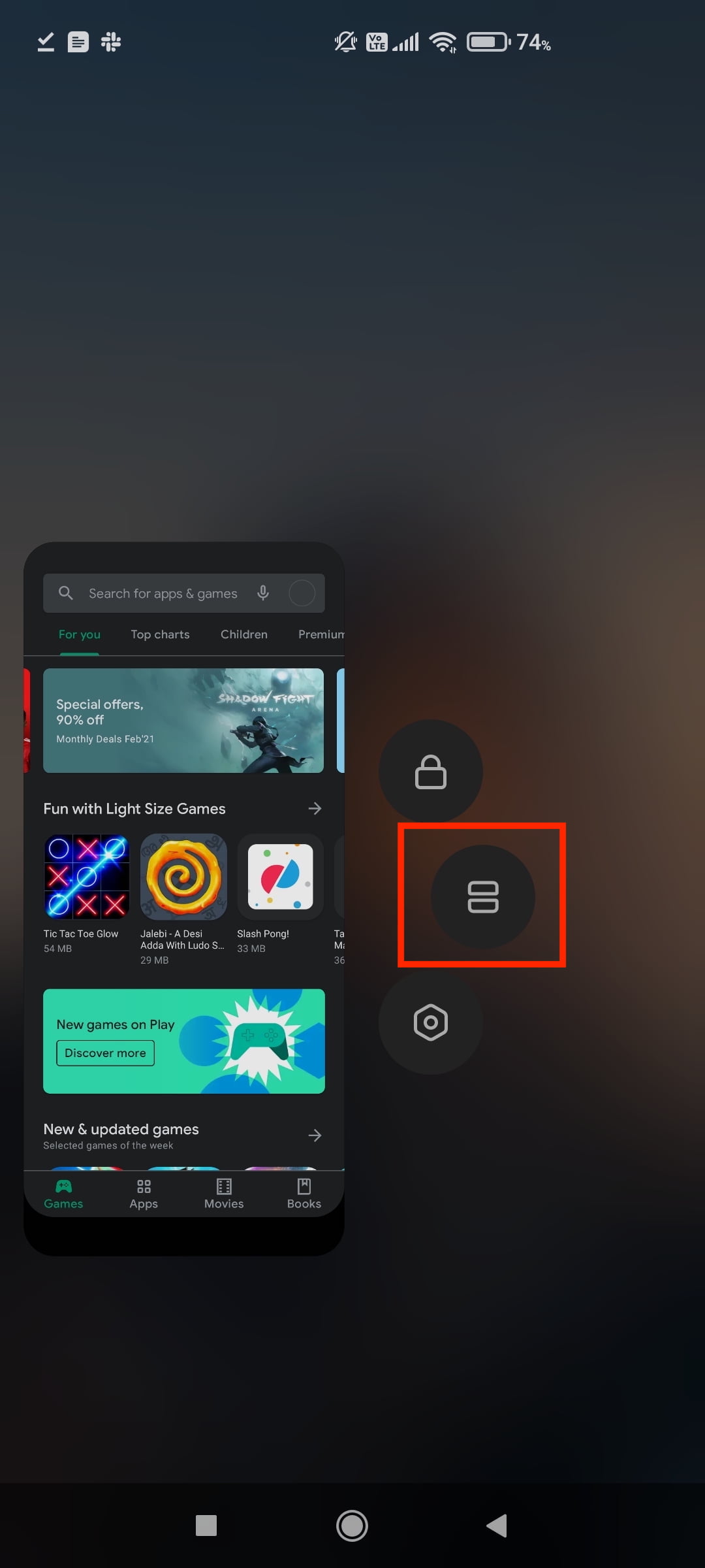 Android split screen how