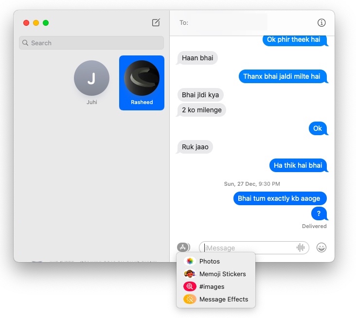 Send Memojis macOS big Sur tricks