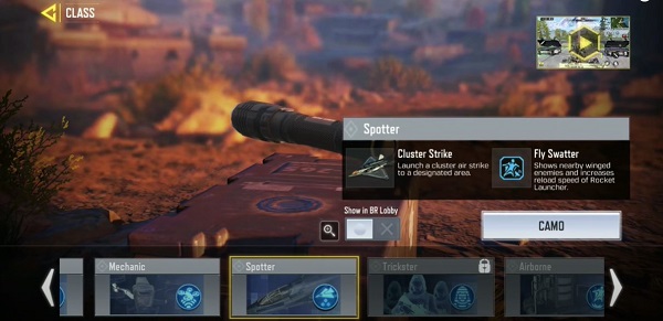 COD Mobile Season 2 leaks - Spotter BR Class