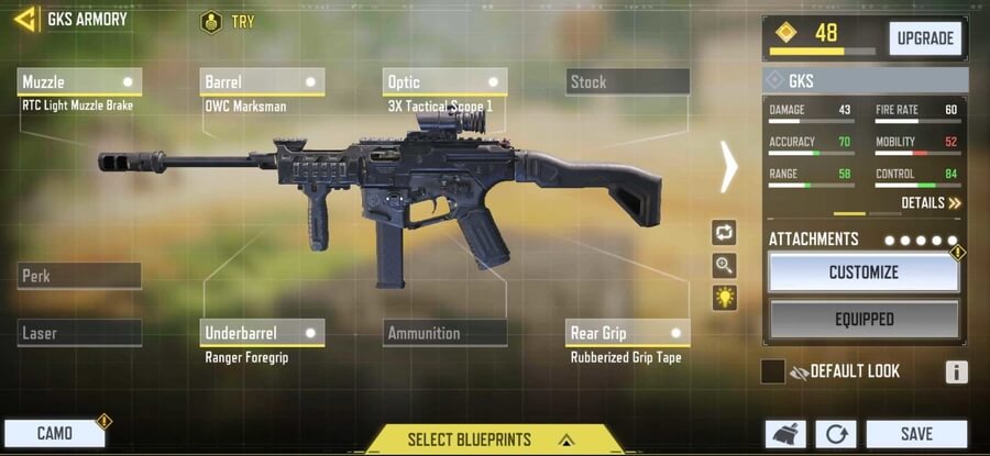 GKS custom loadout with scope