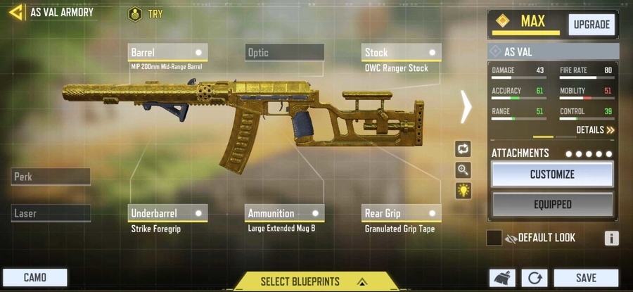 AS VAL mid to long range laodout