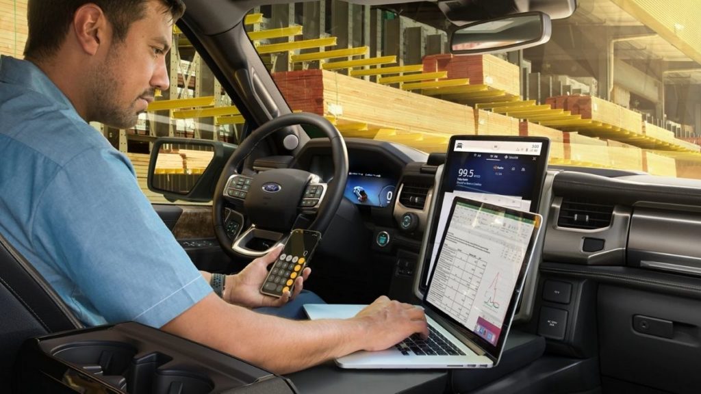 F-150 interior work surface