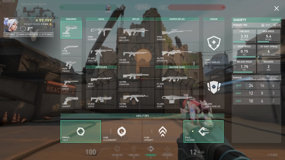 Valorant Episode 3 weapon prices