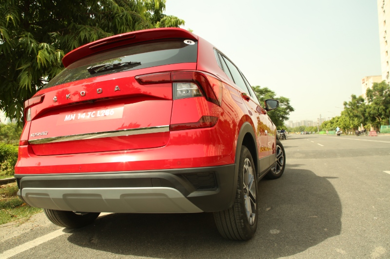 rear bottom view skoda kushaq