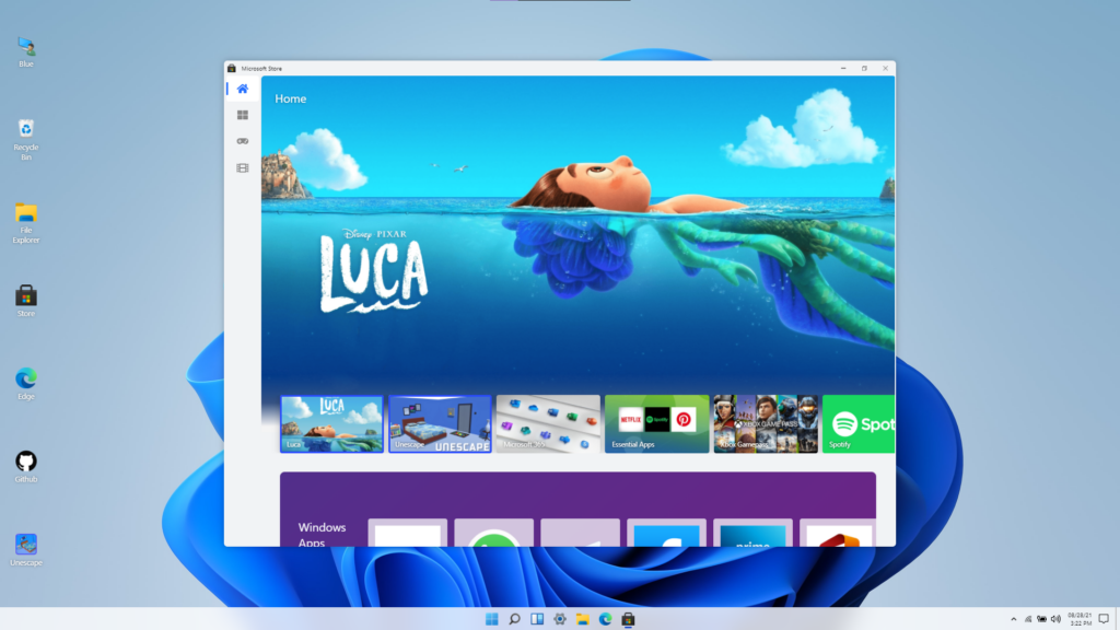 microsoft store in windows 11 browser