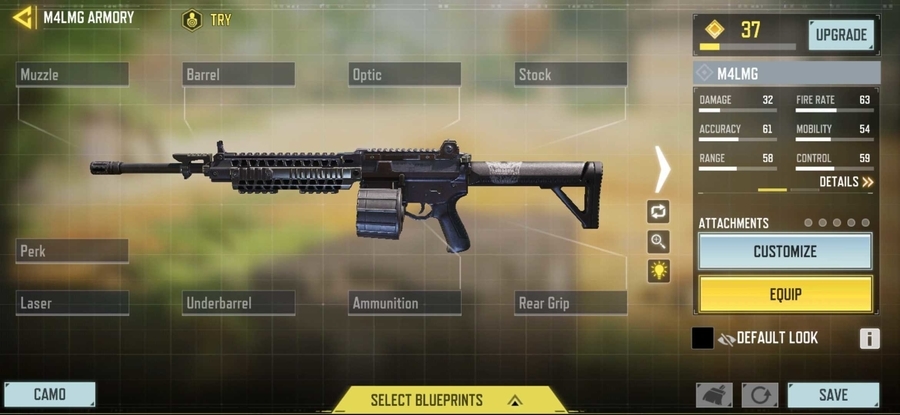 M4LMG LMG COD Mobile