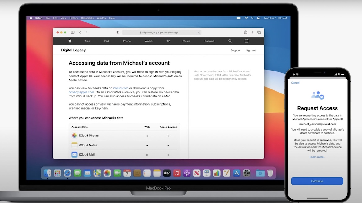 What is Apple Digital Legacy featured
