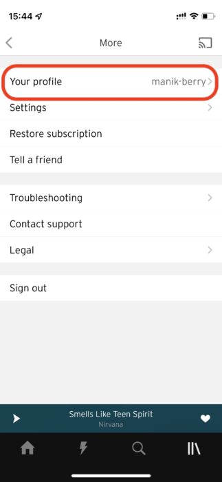 how to change SoundCloud username iOS- 3