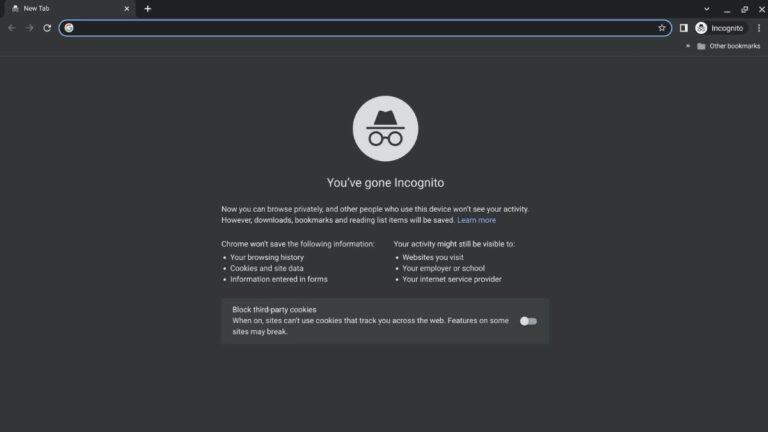 how to go incognito on chromebook