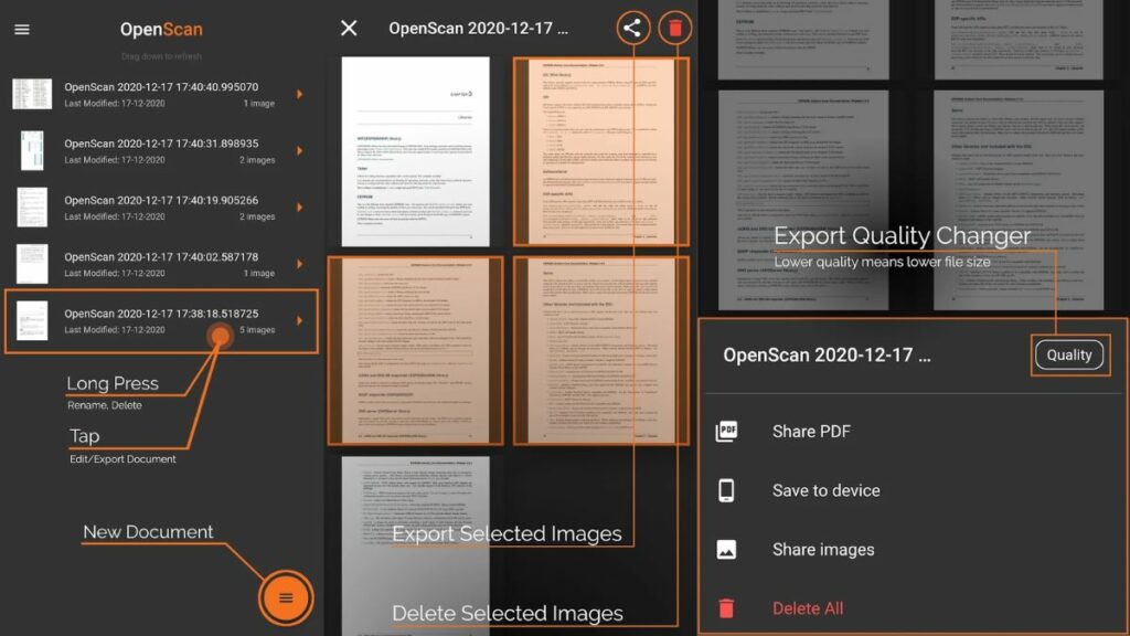 openscan - best open source android scanner