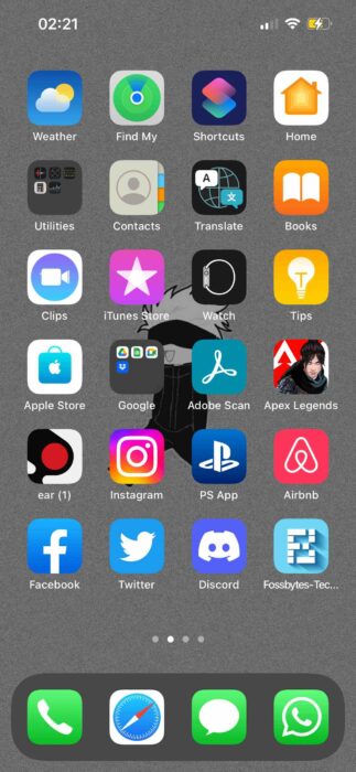webpage icon iphone home screen