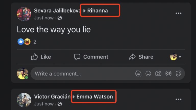 Facebook bug celebrity posts