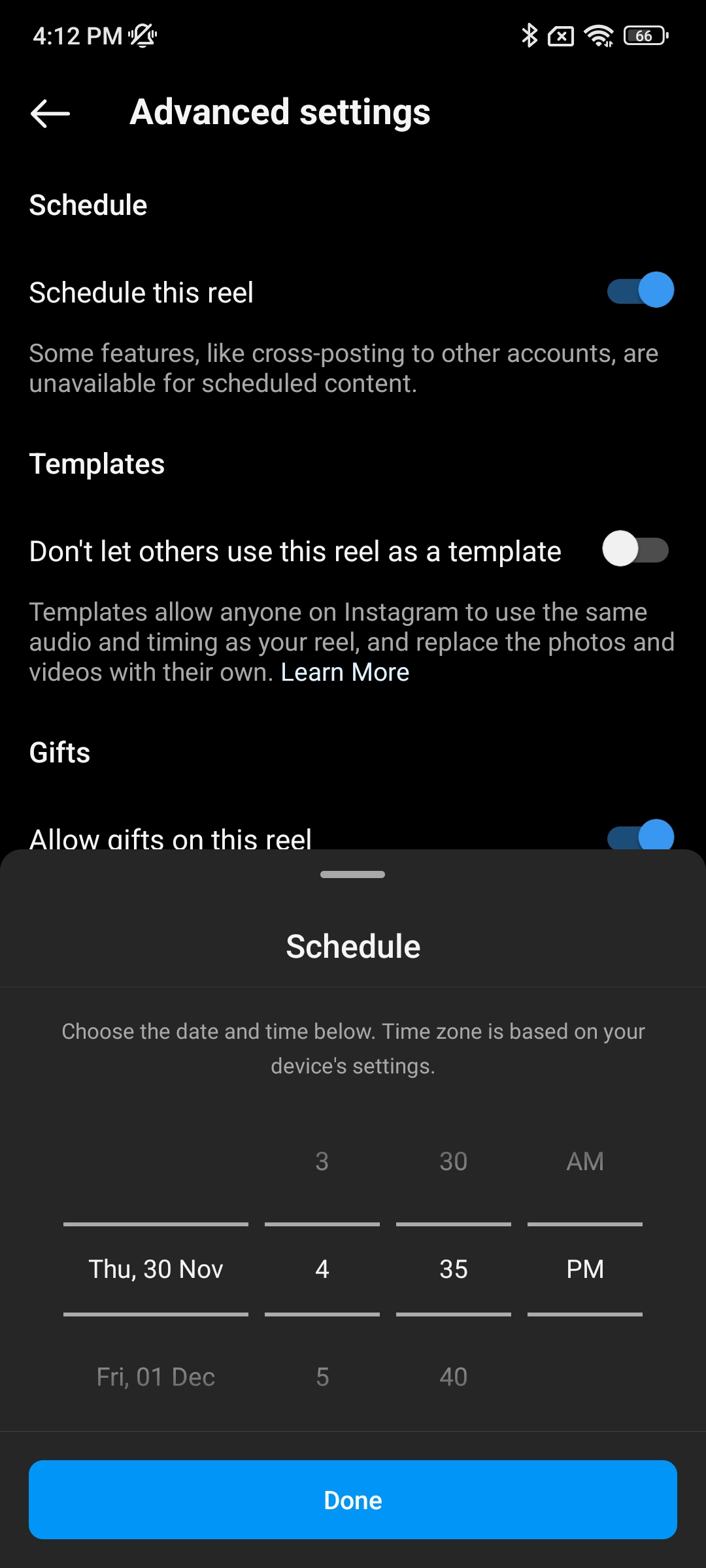 Instagram schedule post feature 4
