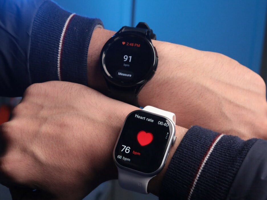 Image comparing the heart rate measurements from the CrossBeat Nexus and Galaxy Watch 6