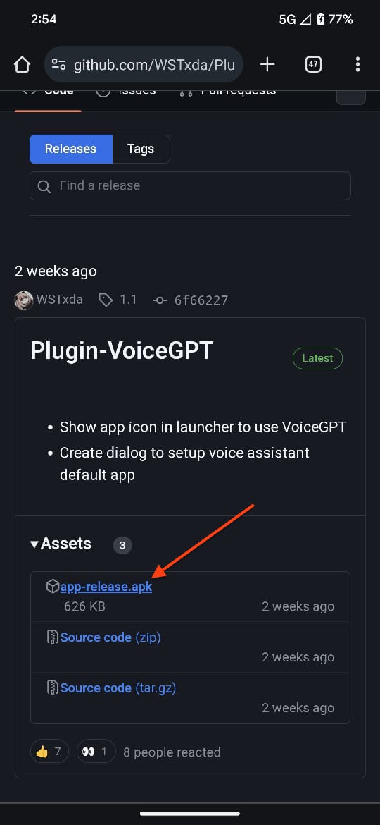 Screenshot of ChatGPT voice assistant 5