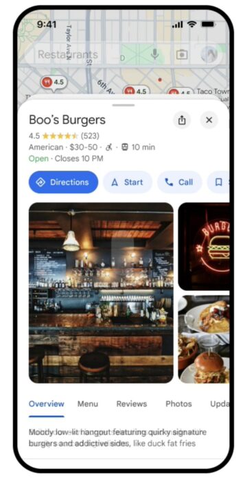 Screenshot of Google AI insights-1
