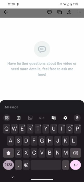 Screenshot of the Video Summarize Android app-2
