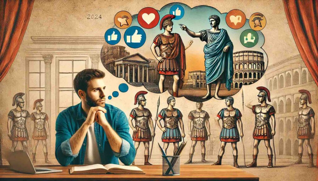 a man thinking about roman empire