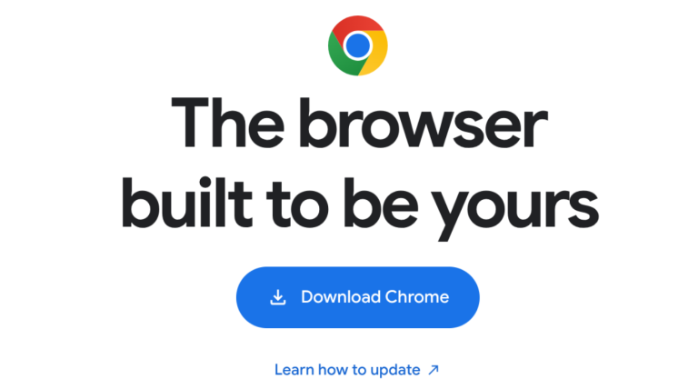 image of the Google Chrome download page to install the app on Ubuntu