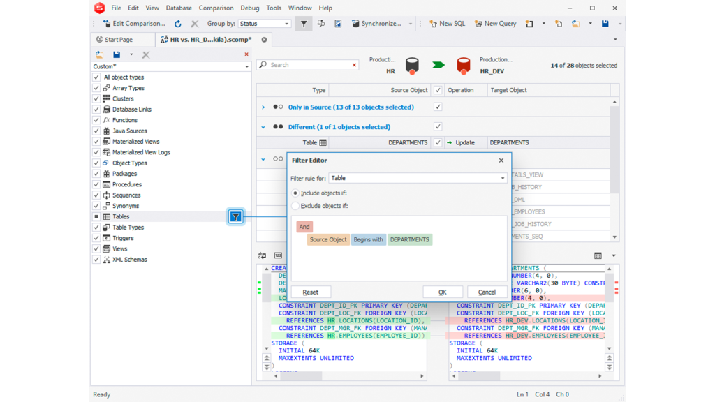 Image of Filter editor