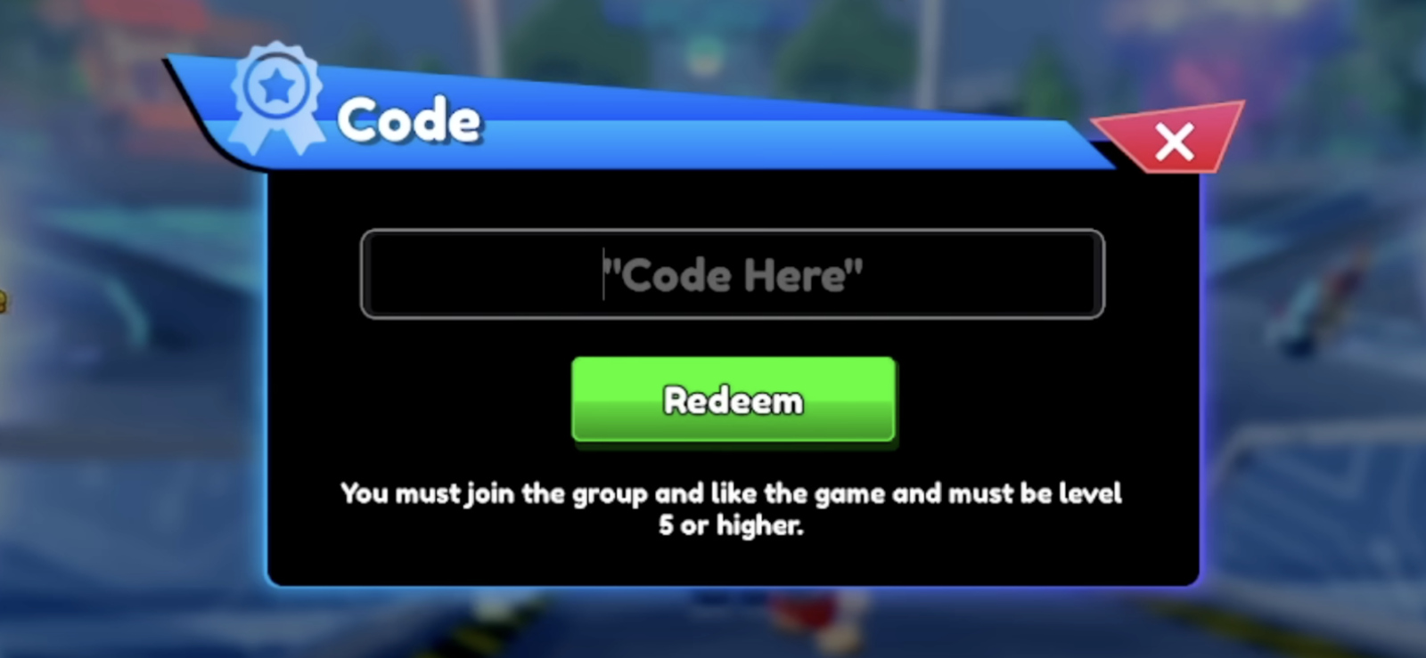 Image to Redeem codes in Anime Rangers X