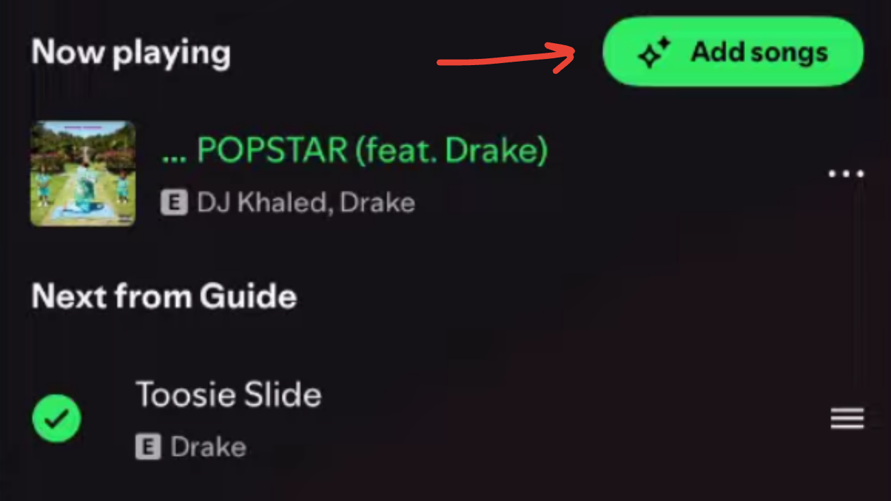 image to Add a Song in a Spotify Jam Session