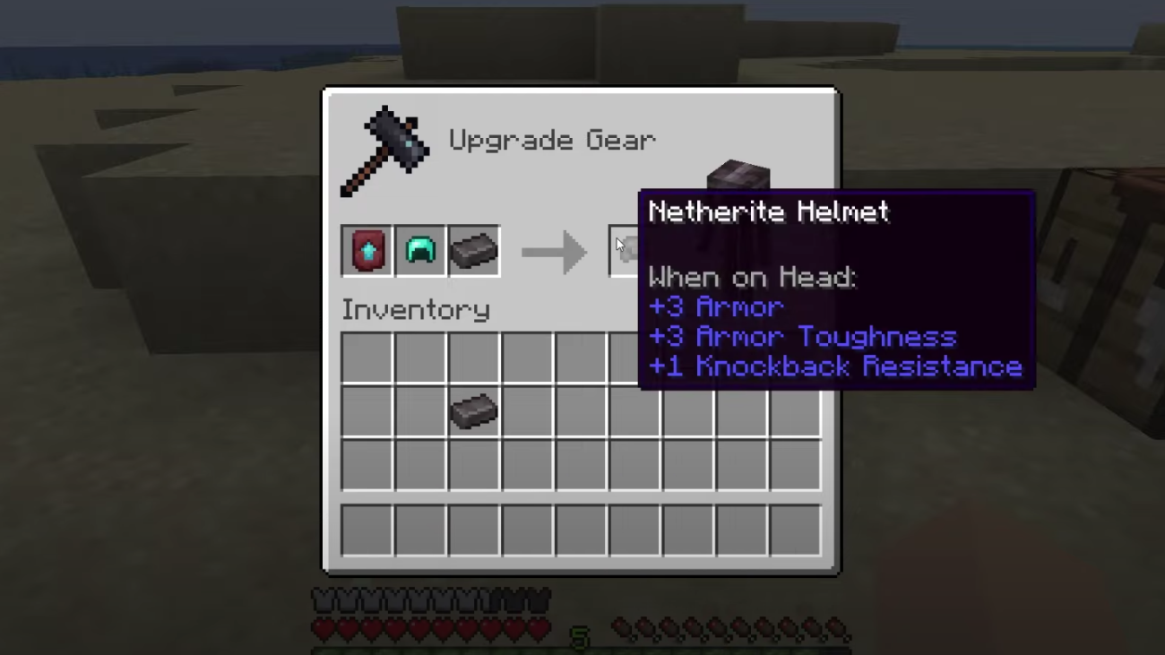 image of Netherite Armor in Minecraft