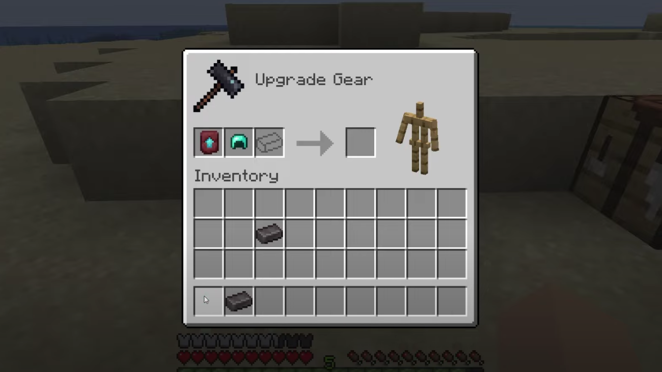 image to Place the diamond armor piece