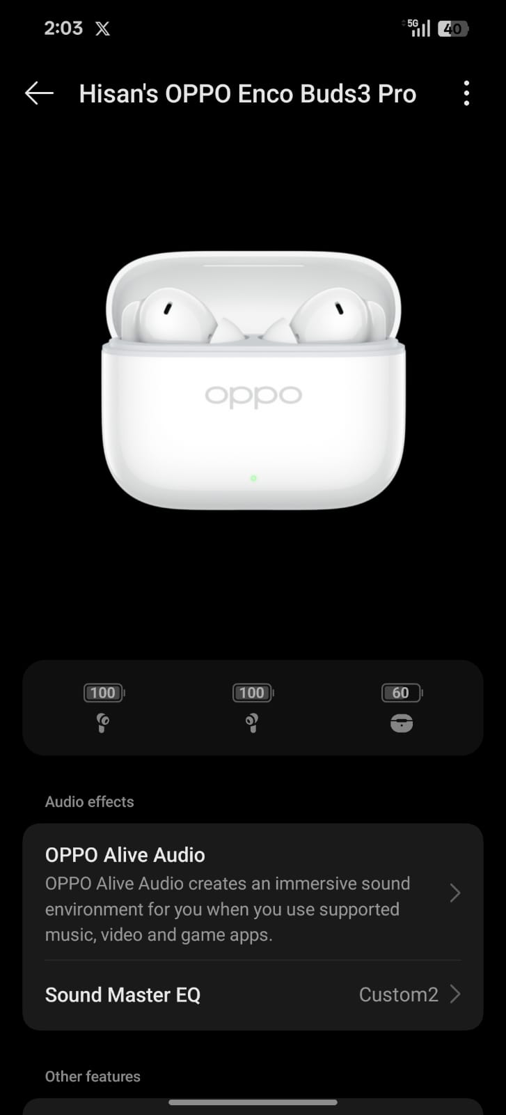 Image to control the oppo enco buds 3 pro