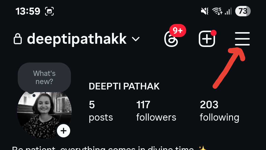 image to Tap the menu icon