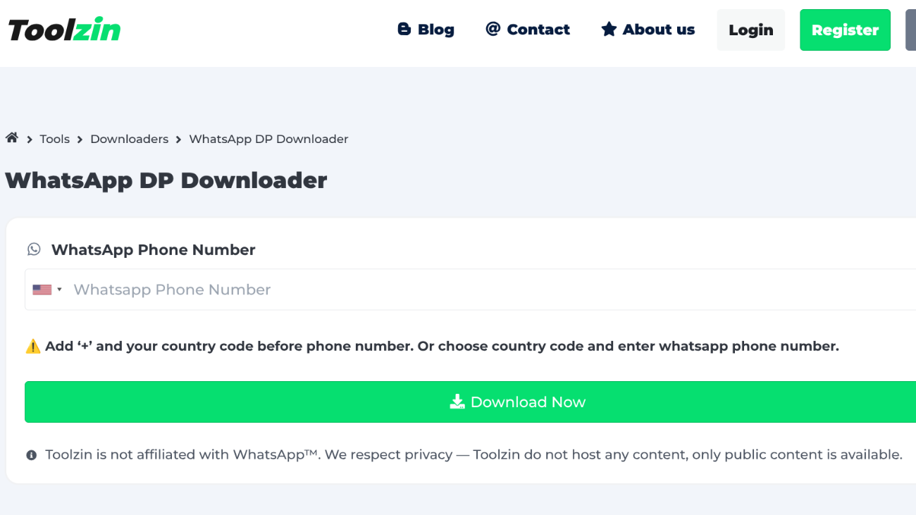 image to enter the phone number